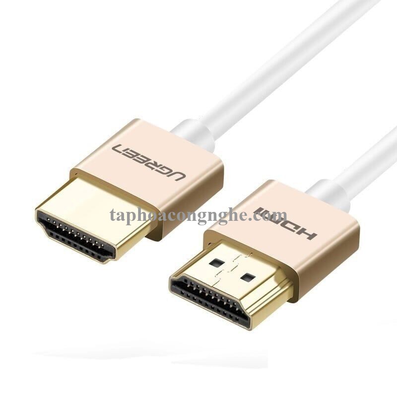Ugreen 40491 3M màu Hồng Cáp tín hiệu HDMI chuẩn 2.0 sợi siêu nhỏ cao cấp HD117 30040491